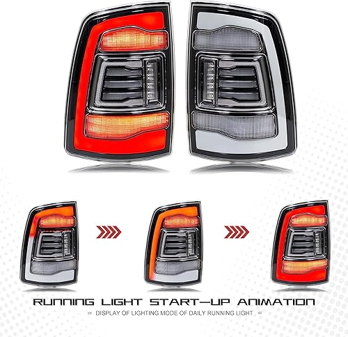 Miniatura 4 de inginuity time Luces traseras LED blancas transparentes para Dodge RAM 1500 2009-2018 y 2010-2018 RAM 25003500 Facelift 4 generación Lámparas