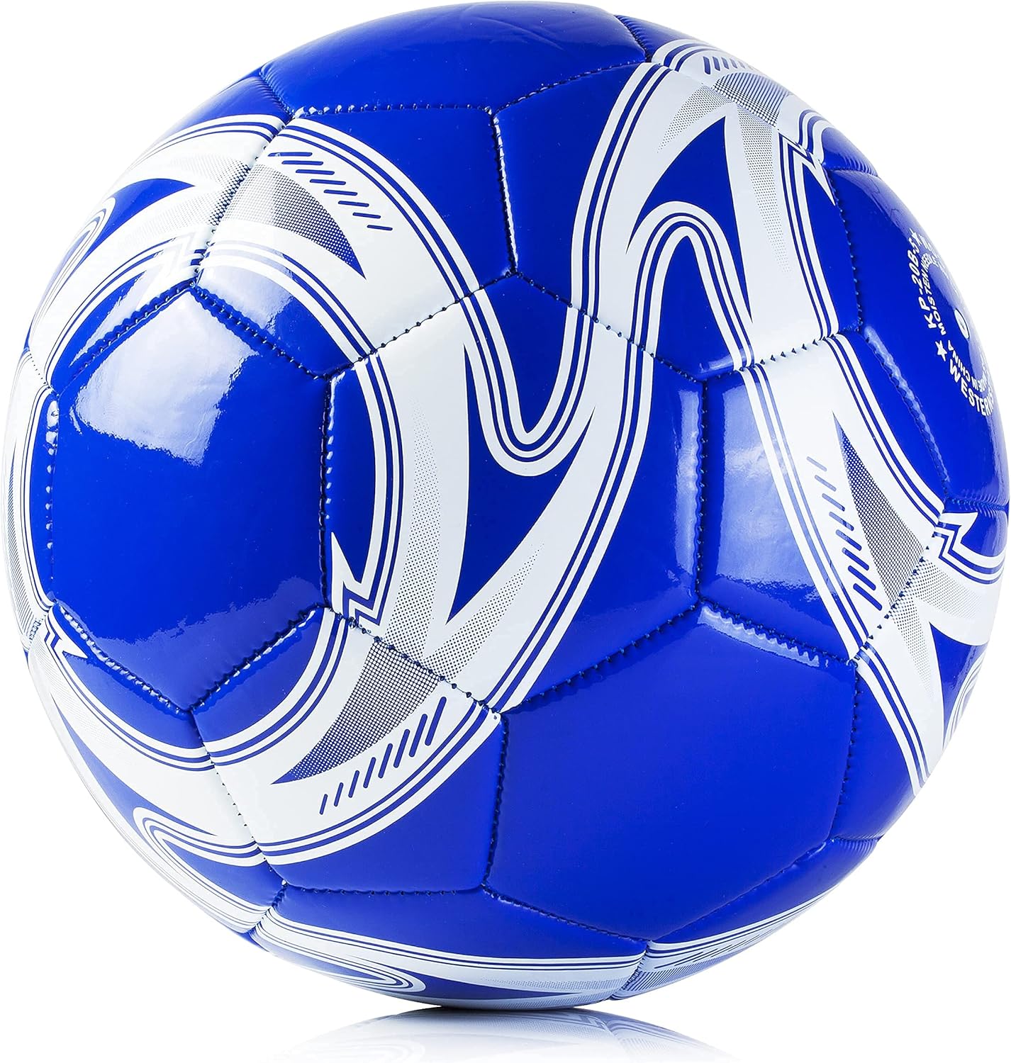 Western Star Soccer Ball American USA & Navy Blue Bundle of 2 in Size 4 - Official Match Weight - Youth & Adult Soccer Players - Durable, Long-Lasting Construction & Attractive Soccer Gifts