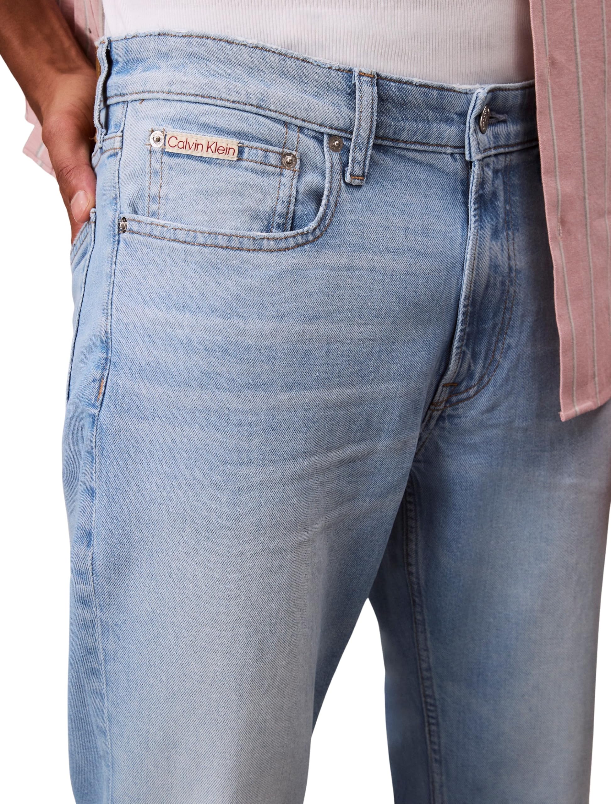Calvin Klein - Slim Lt WT Zander Lt Blue Jean Lv04rc757g, Jeans Unisex - Adulto