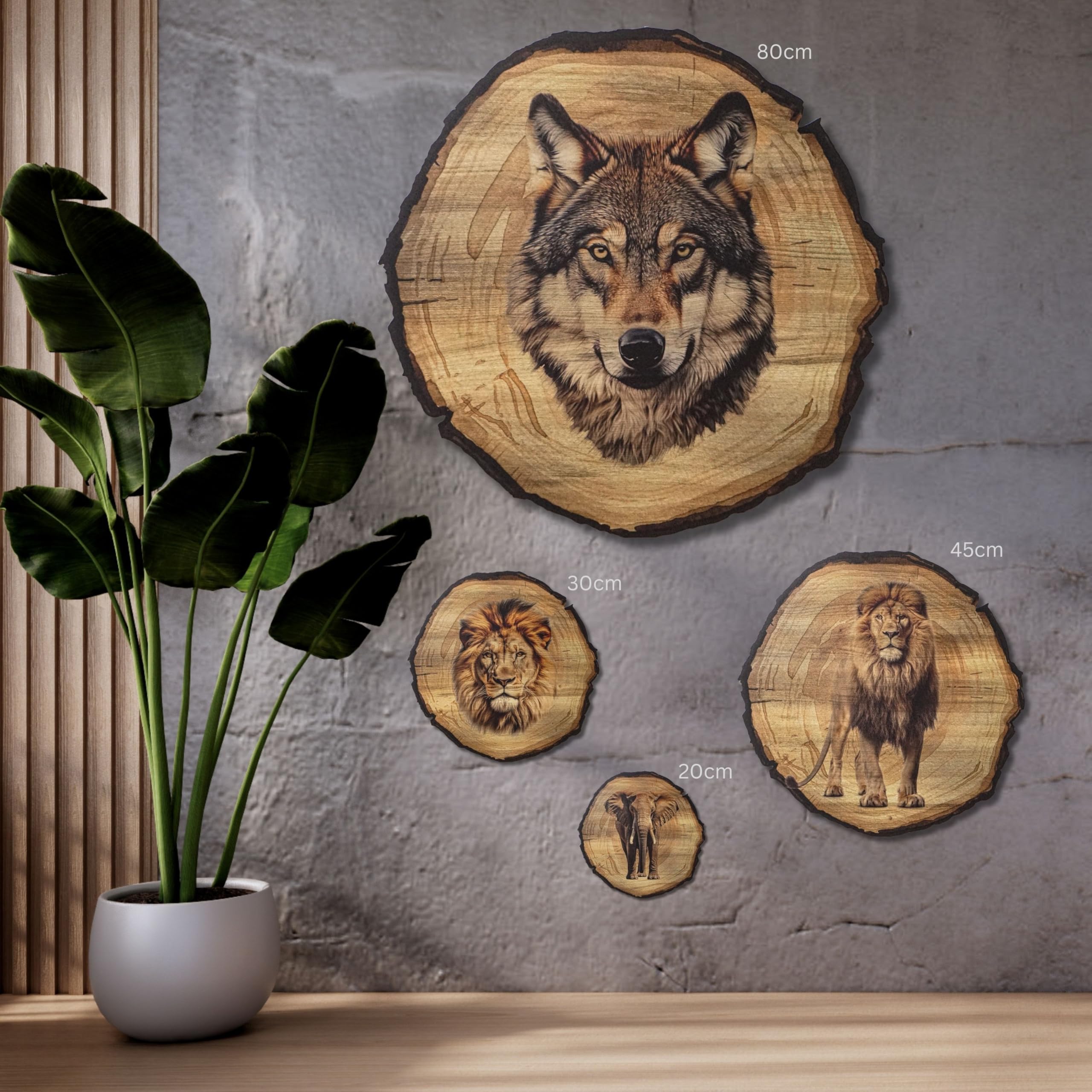 Tableau mural cerf 45 cm DARO Design – Impression d'art prête à accrocher décoration chasse nature animaux