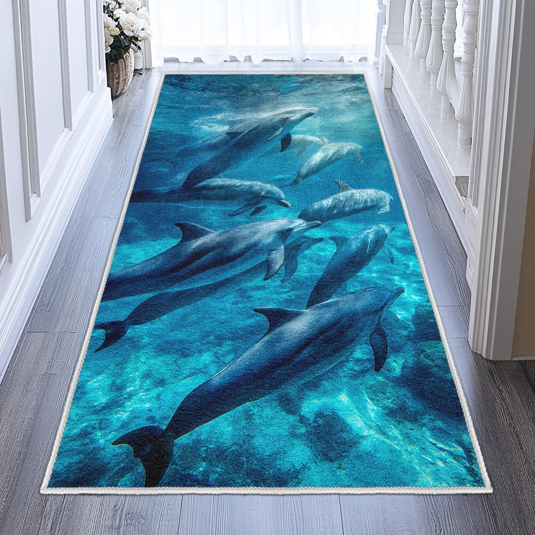 Tapis couloir antidérapant et lavable pour sécuriser une cuisine design