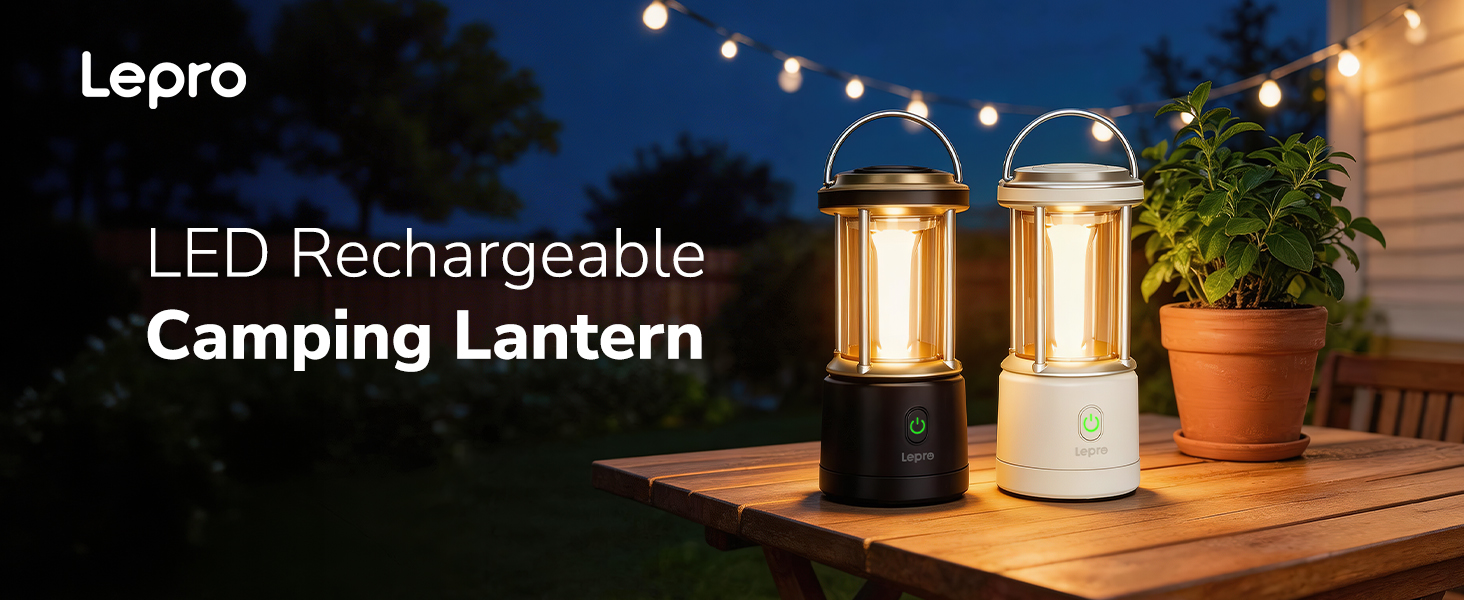 Amazon.com: Lepro 2000LM LED Camping Lantern Rechargeable