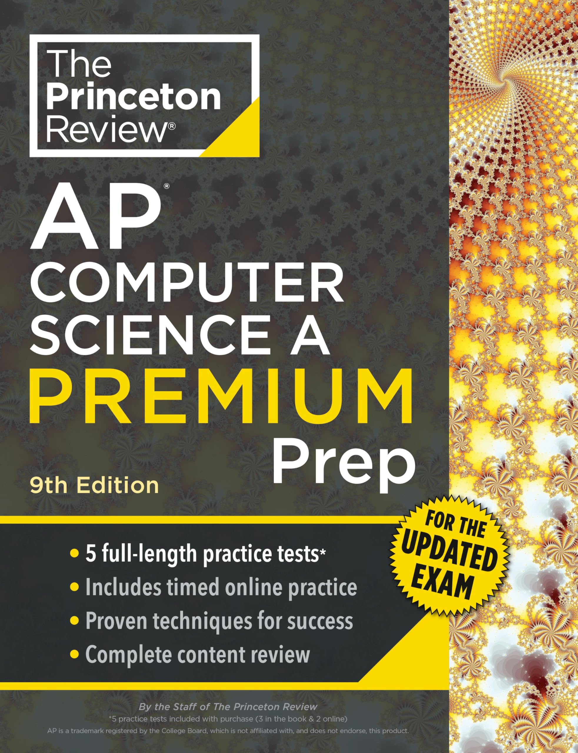 Princeton Review AP Computer Science A Premium Prep, 9th Edition: For the NEW 2026 Exam: 5 Practice Tests + Digital Practice Online + Content Review (College Test Preparation)