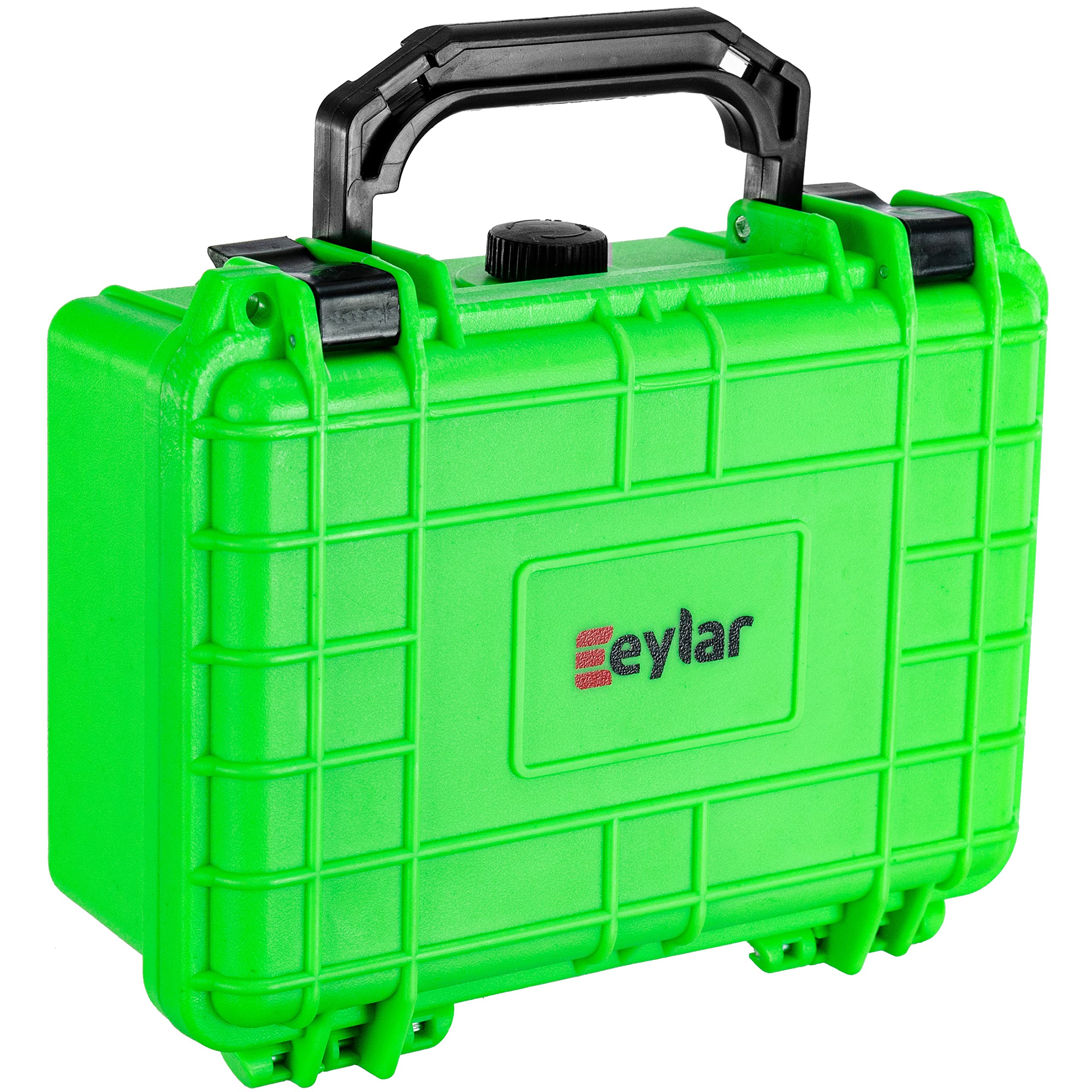 Eylar Protective Hard Case Water & Shock Proof w/Foam TSA Approved 8.12 inch 6.56 inch 3.56 inch (Neon Green)