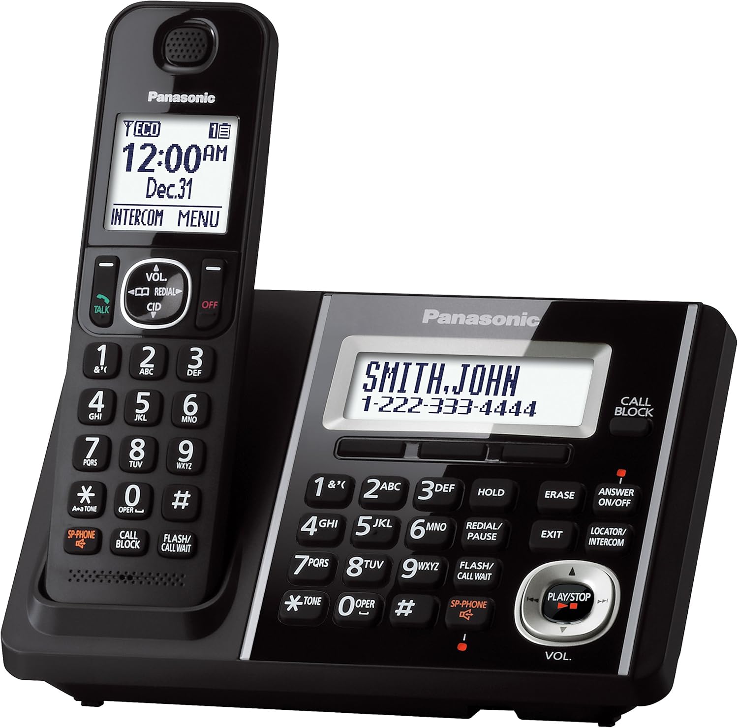 Panasonic KX-TGF340B DECT 1-Handset Landline Telephone