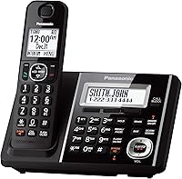 Vista 2 de Teléfono fijo con banda de frecuencia Dect kx-tgf340b Panasonic, Negro