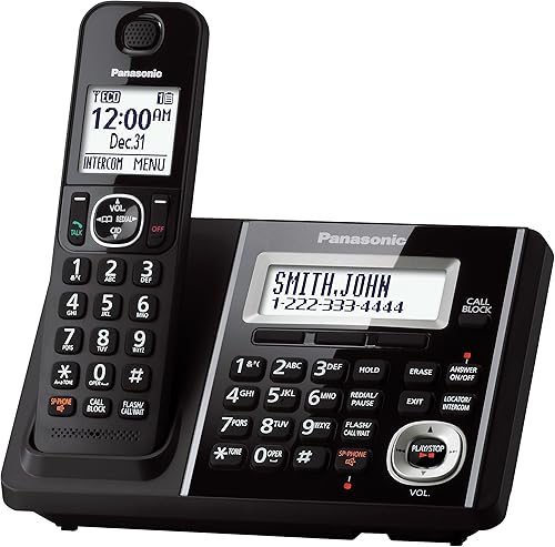 Vista 3 de Teléfono fijo con banda de frecuencia Dect kx-tgf340b Panasonic, Negro