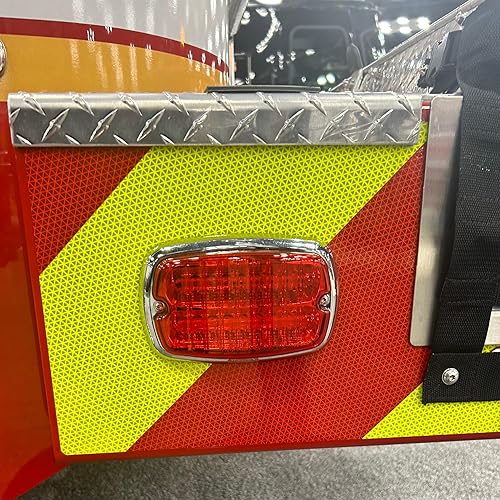 Miniatura 5 de Cinta Chevron V98 - Cinta reflectante de rayas rojas y amarillo lima, 6 pulgadas x 20 pies, cinta reflectante inclinada a la izquierda, alta cinta