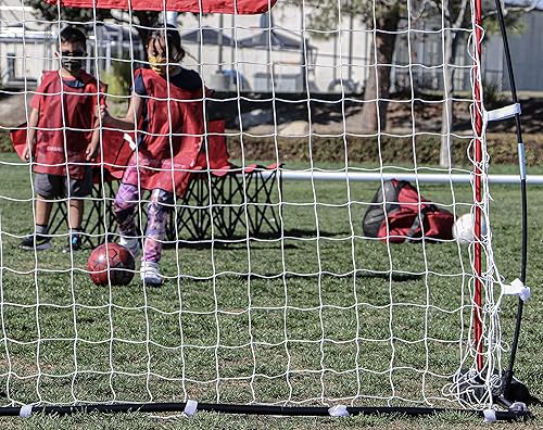 Miniatura 8 de PowerNet Portable Soccer Goal, Collapsible Soccer Net with Fiberglass Poles, Pop Up Soccer Training Equipment, 1 Goal & Zipper Storage Bag (Various