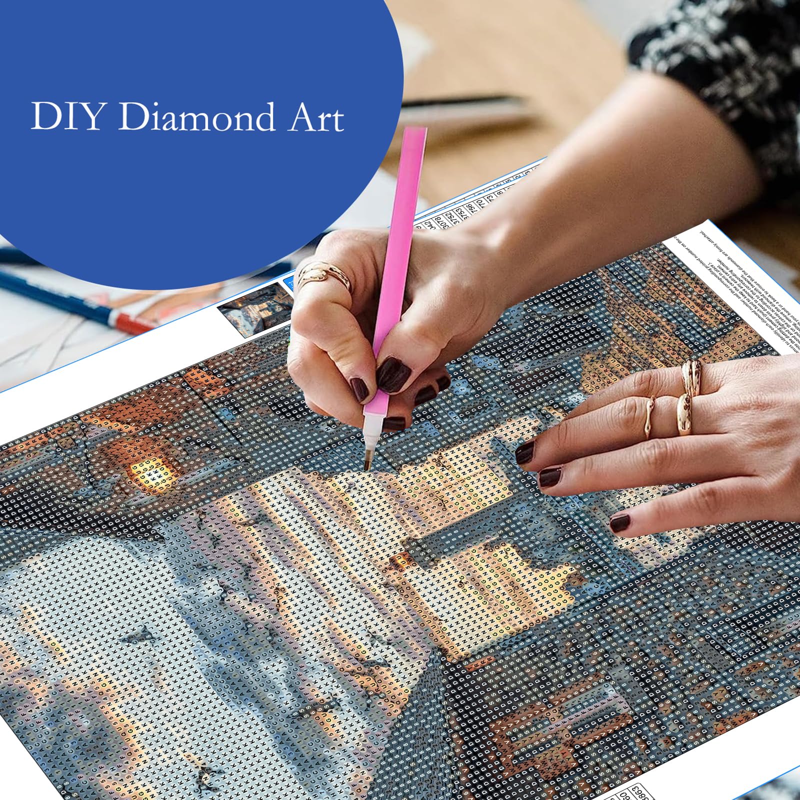 Kit Peinture Diamant Feelive 30x40cm - DIY 5D Avec Strass Et Toile - Décoration Murale Pour Adultes Et Enfants