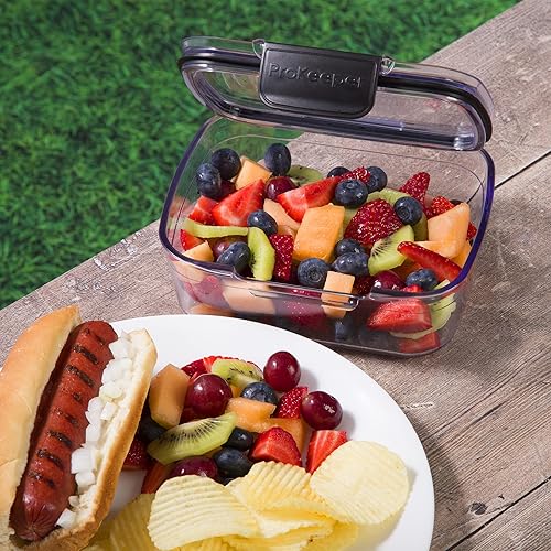 Miniatura 7 de Progressive Prokeeper + Juego de almacenamiento de delicatessen recipientes herméticos sellados de silicona con parte inferior ranurada, tapa de