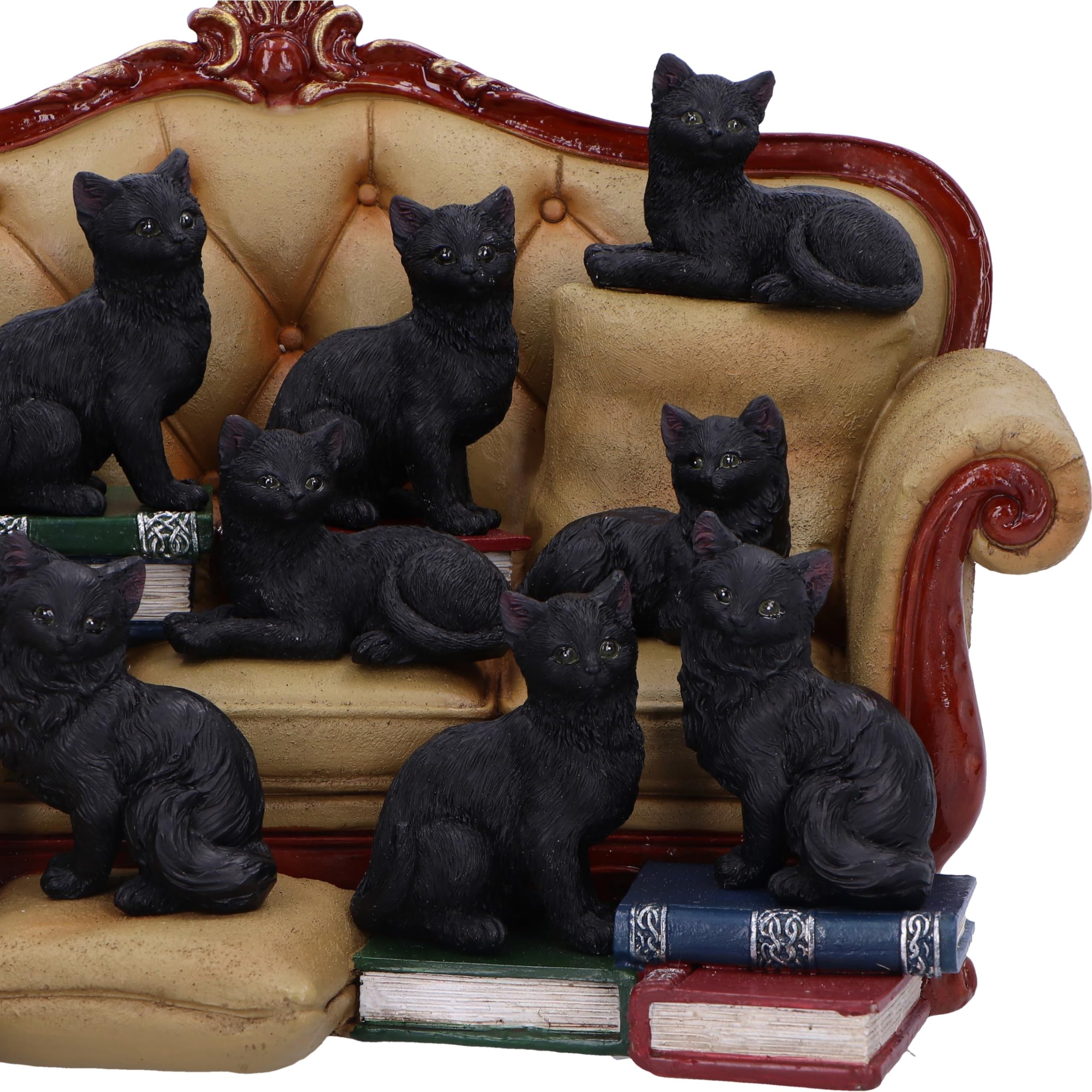 ESTIMATE Sofa & Cat フィギュアセット Amazon.com: Nemesis Now Couch Clowder Display Piece with 48 Cats