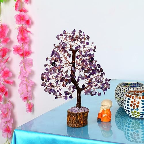 Miniatura 7 de Árbol de cristal de amatista, cristales curativos, árbol de la vida, decoración de habitación morada, decoración de cristal, árbol de cristal,