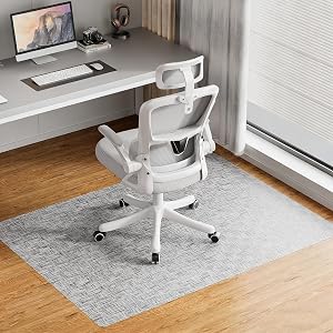 Delamu Office Chair Mat for Hardwood Floor 30 48 Non-Slip PVC Woven Desk Chair Mat Heavy Duty Hard