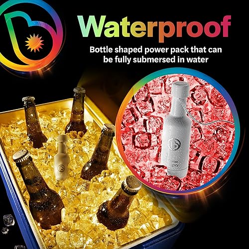 Miniatura 4 de Brightz CoolerBrightz - Cuerda de luz LED para enfriar, azul, impermeable, para hielera, luces microLED brillantes y coloridas, compatible con