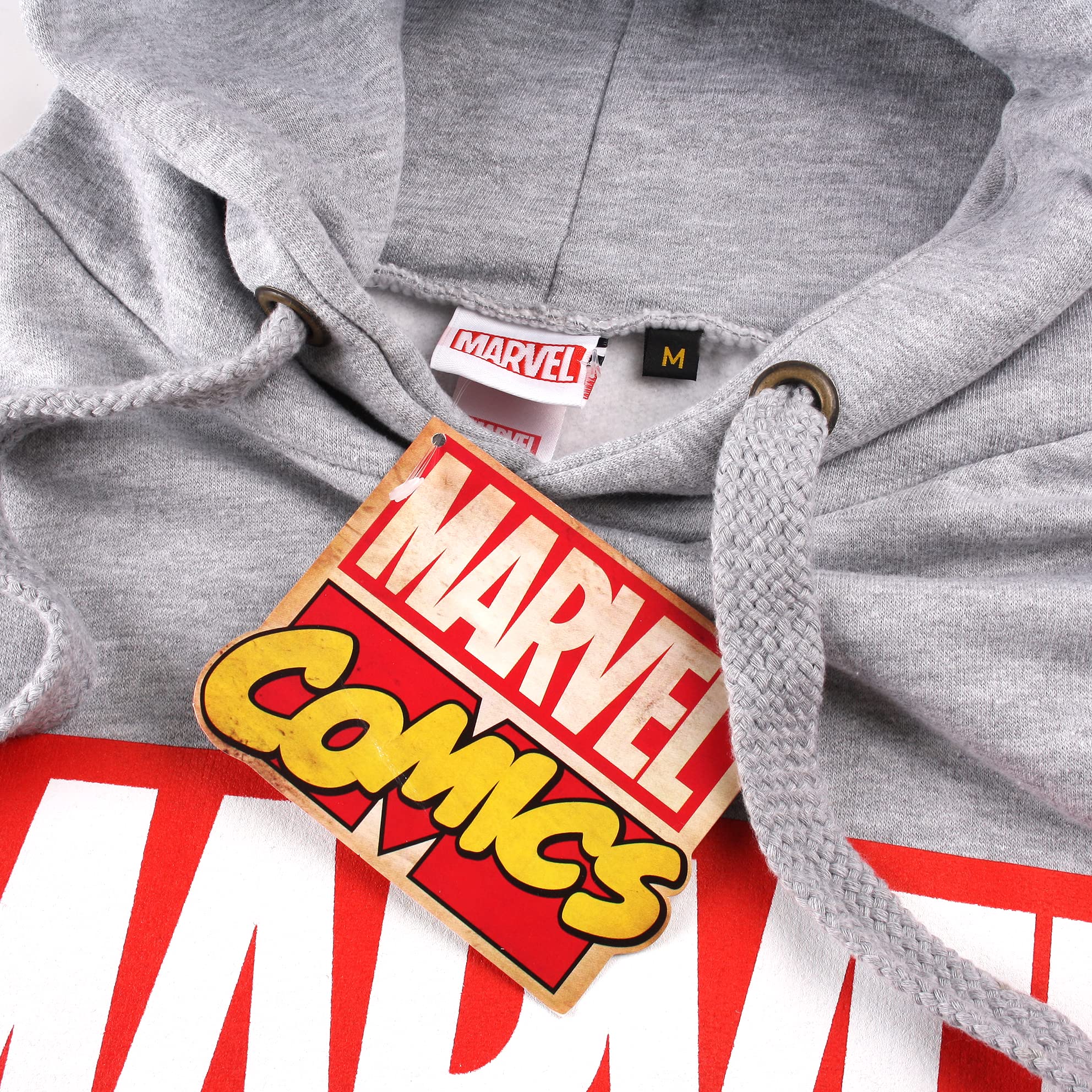 Marvel Męska bluza z kapturem z logo Core
