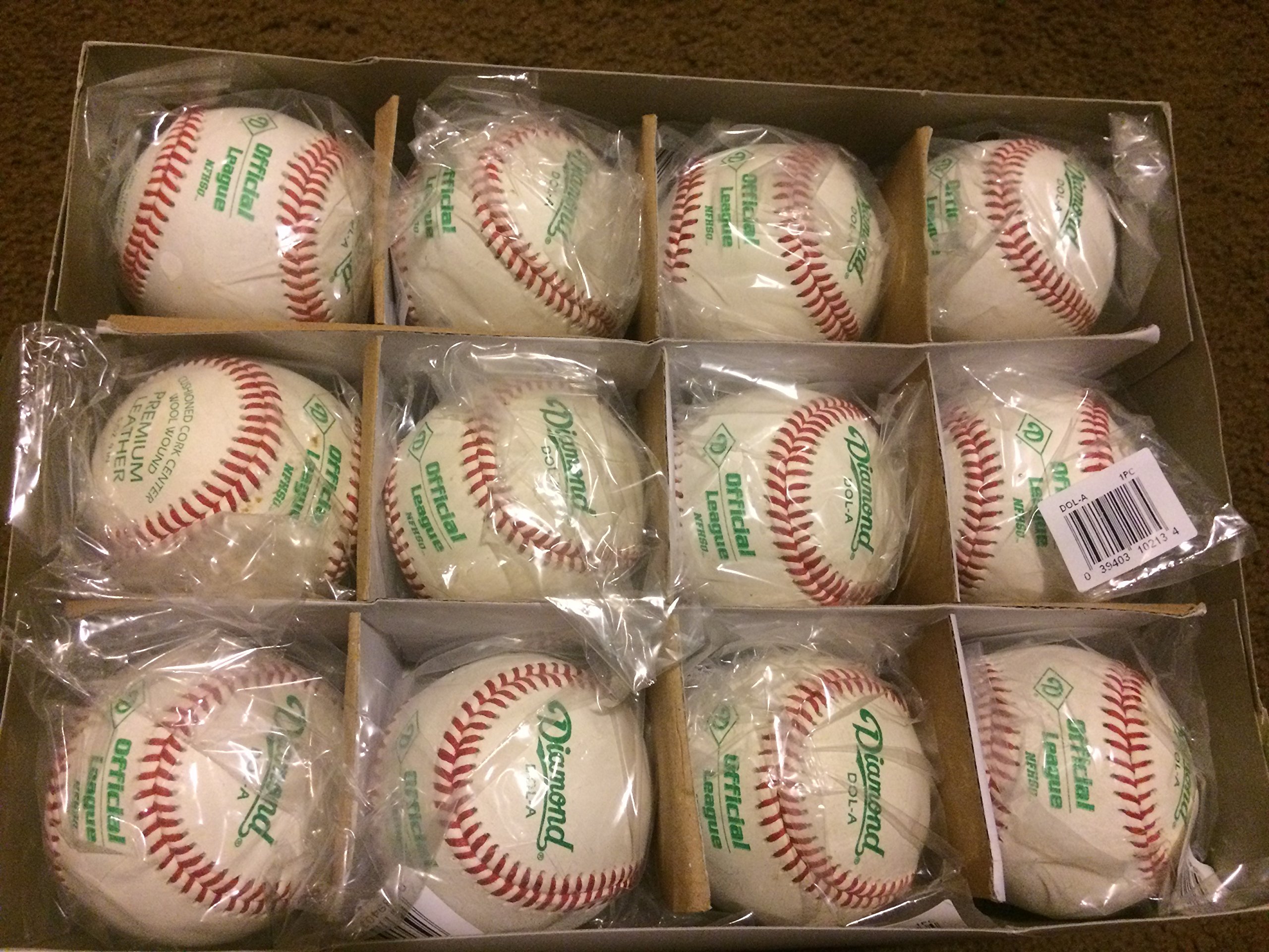 Diamond DOL-A Official League NFHS Baseball (12 pack)