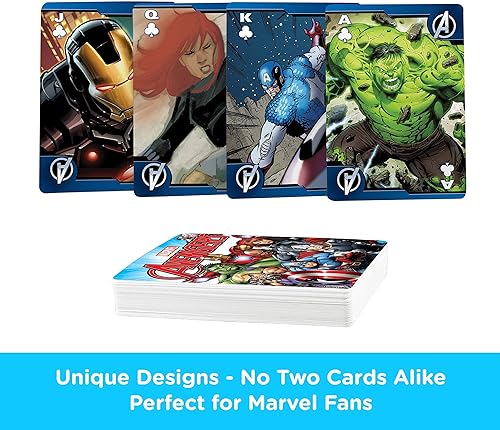 Miniatura 3 de AQUARIUS Marvel Avengers - Baraja de cartas con temática de Vengadores para tus juegos de cartas favoritos productos y coleccionables con licencia