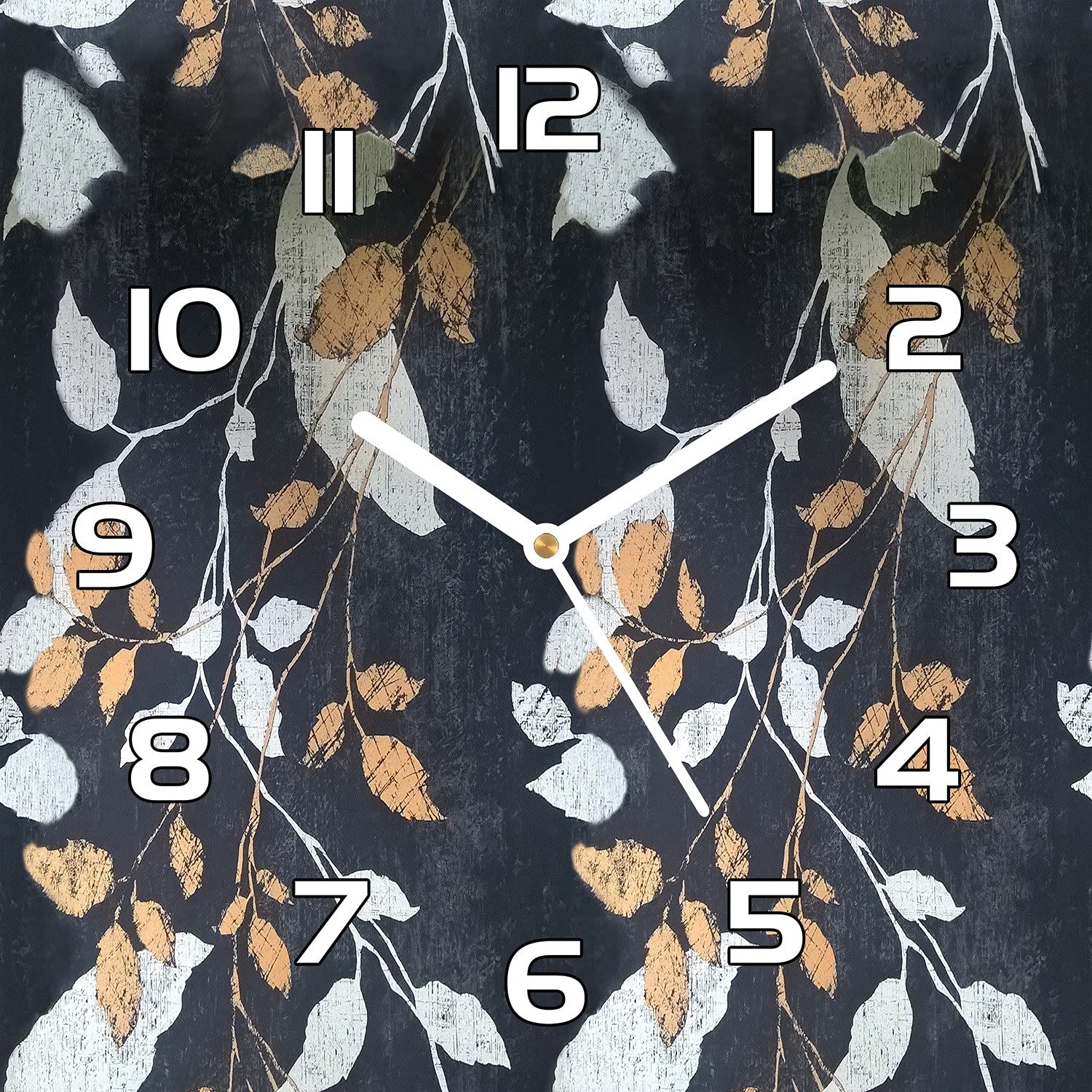 Horloge en verre de securite moderne avec impression vintage japon orange