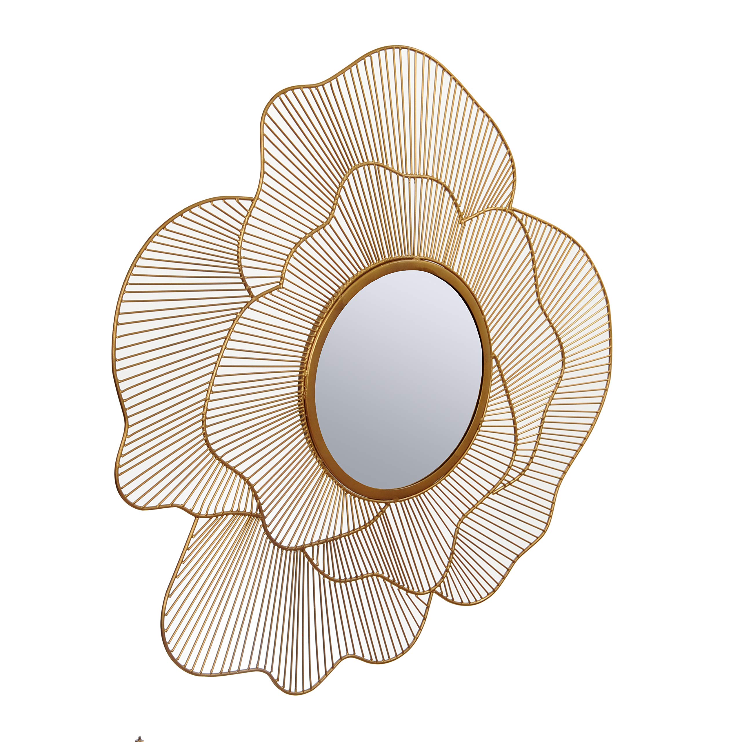 Harrow Decor Large Butterfly Mirror WM-040L in gold finish, Size 32''x32'''