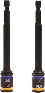 Malco MSHMLC1 4 in. C-RHEX Cleanable, Reversible Magnetic Hex Drivers (5/16″ and 3/8″)- 2 pack