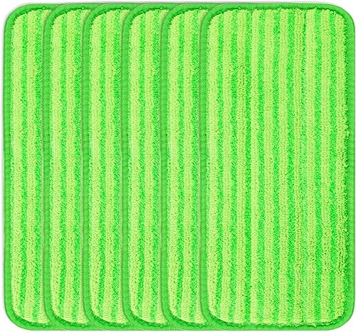 Almohadillas reutilizables para trapeador de chorro húmedo compatibles con mopa Swiffer WetJet, paquete de 6 almohadillas de chorro húmedo, disponible en Yaxa Peru