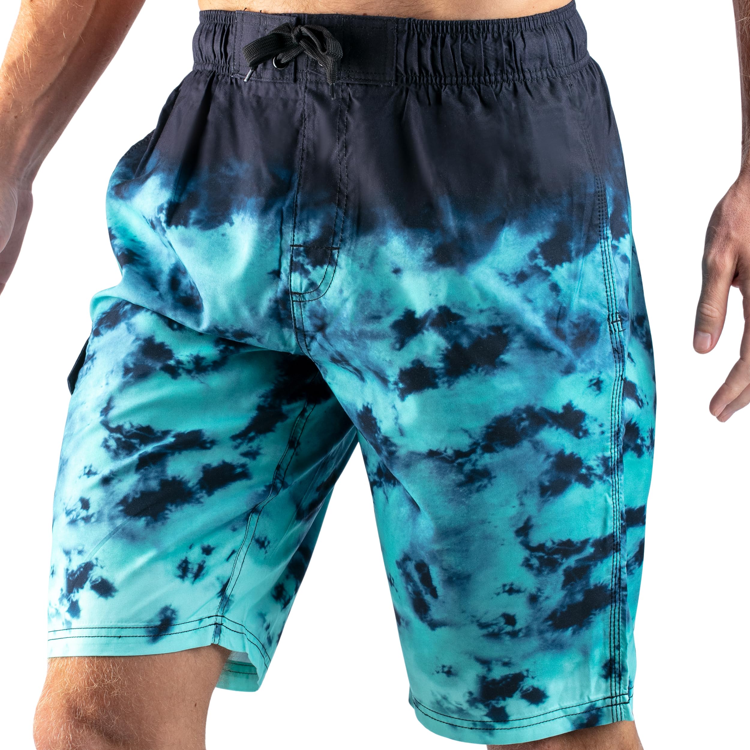 Kanu Surf Men's Standard Bellaire Swim Trunks (Regular & Extended Sizes)