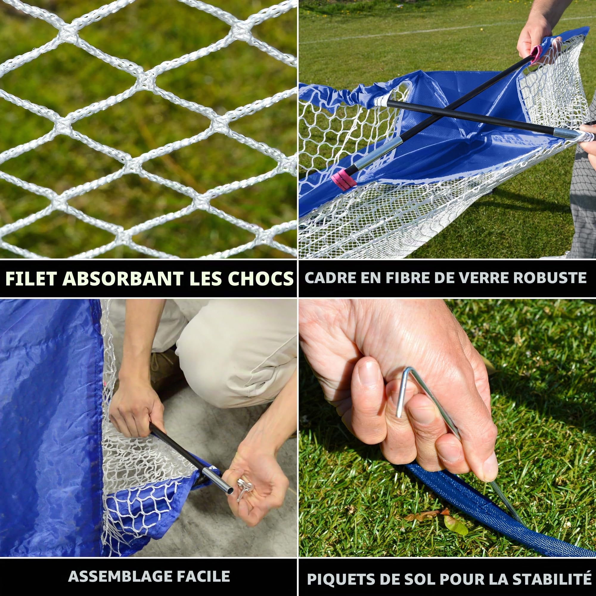 PGA Tour Filet de Conduite Pro Size avec Sac de Transport – Hauteur 214 cm – Largeur 305 cm – Profondeur 153 cm