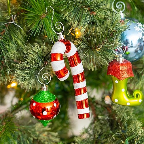Miniatura 4 de R N' D Toys Juego de adornos de elfo, bolas inastillables y adornos colgantes de elfos para interior o exterior, fiesta de vacaciones, decoración