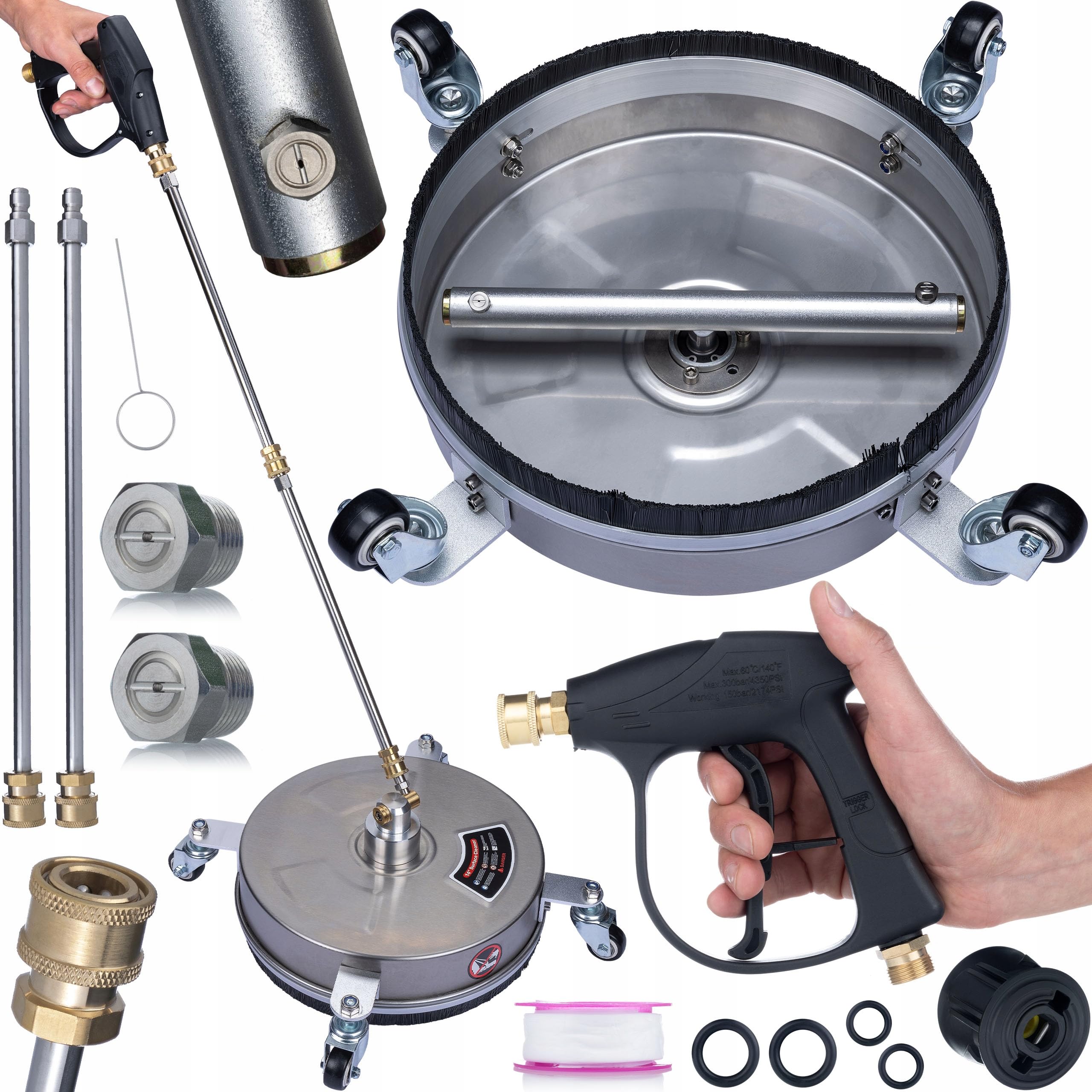Rosfix T-Racer Set 300bar Adaptador M22 Compatible con Kärcher K2-K7