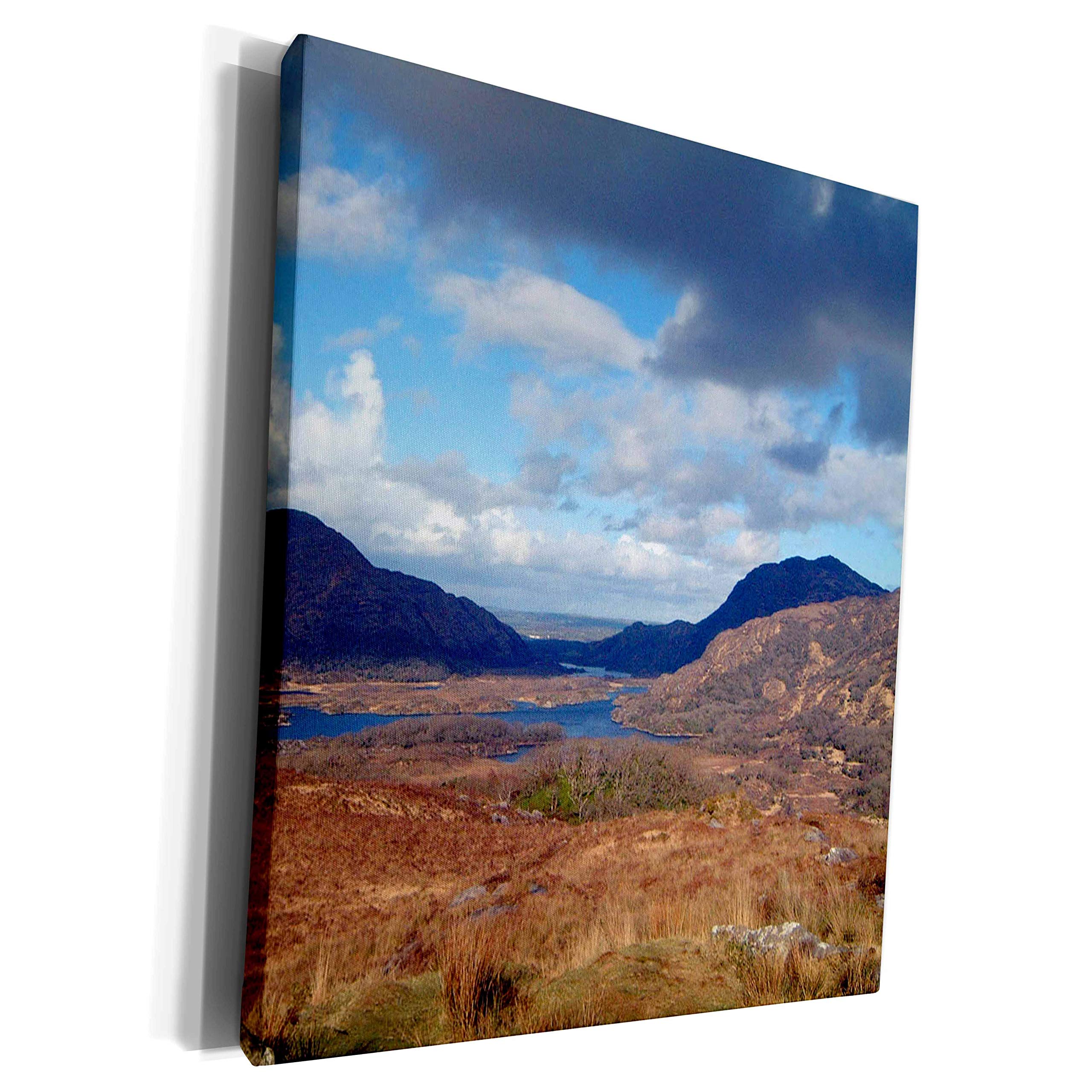 3dRose3dRose A hilly Ireland landscape with blues and tans - Museum Grade Canvas Wrap (cw_292584_1)