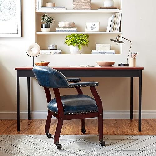 Miniatura 2 de Boss Office Products (BOSXK) Ivy League - Silla de capitán ejecutiva, color azul