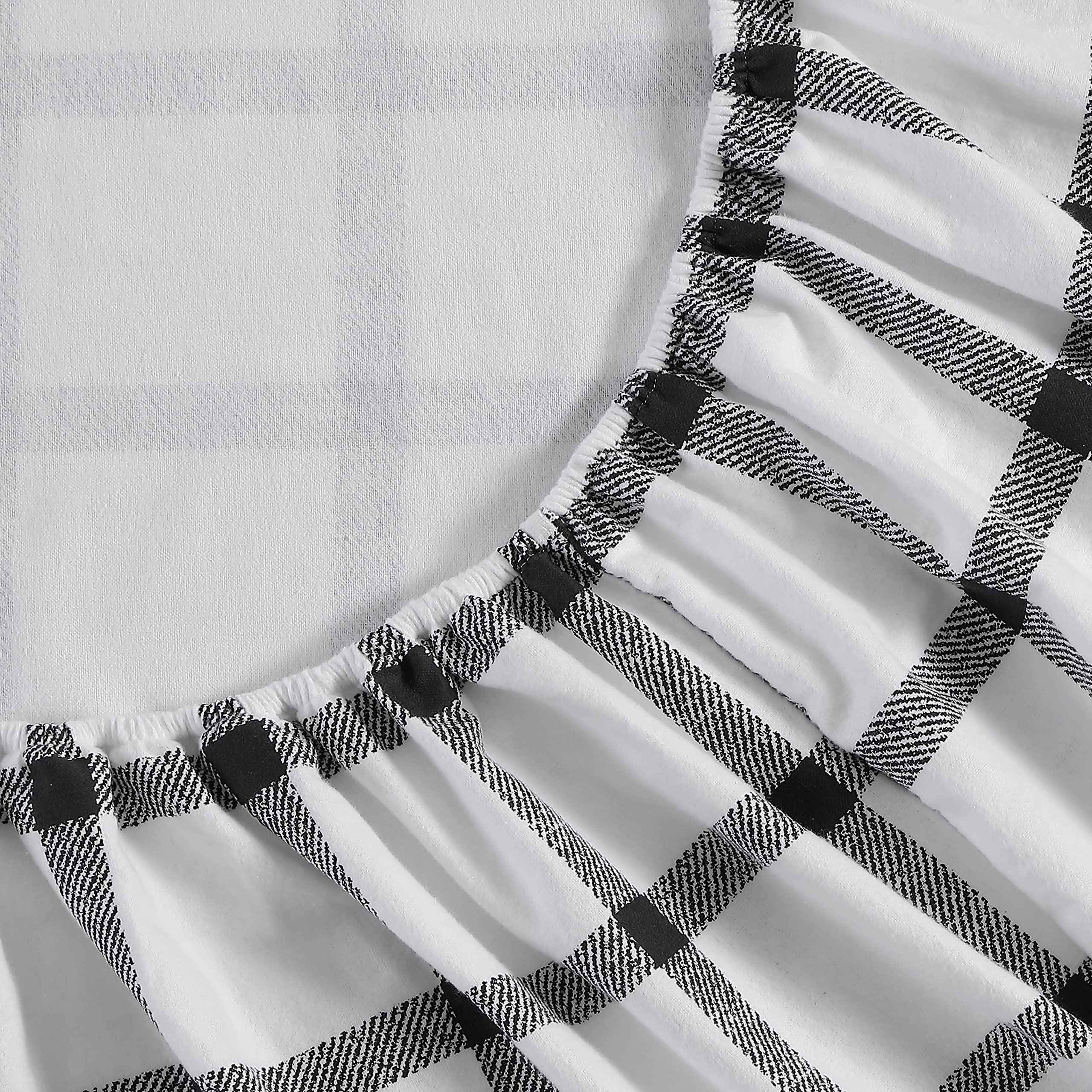 Eddie Bauer - Set di biancheria da letto in flanella di cotone, spazzolato per una maggiore morbidezza, accogliente decorazione per la casa (Bunkhouse Plaid, Queen)