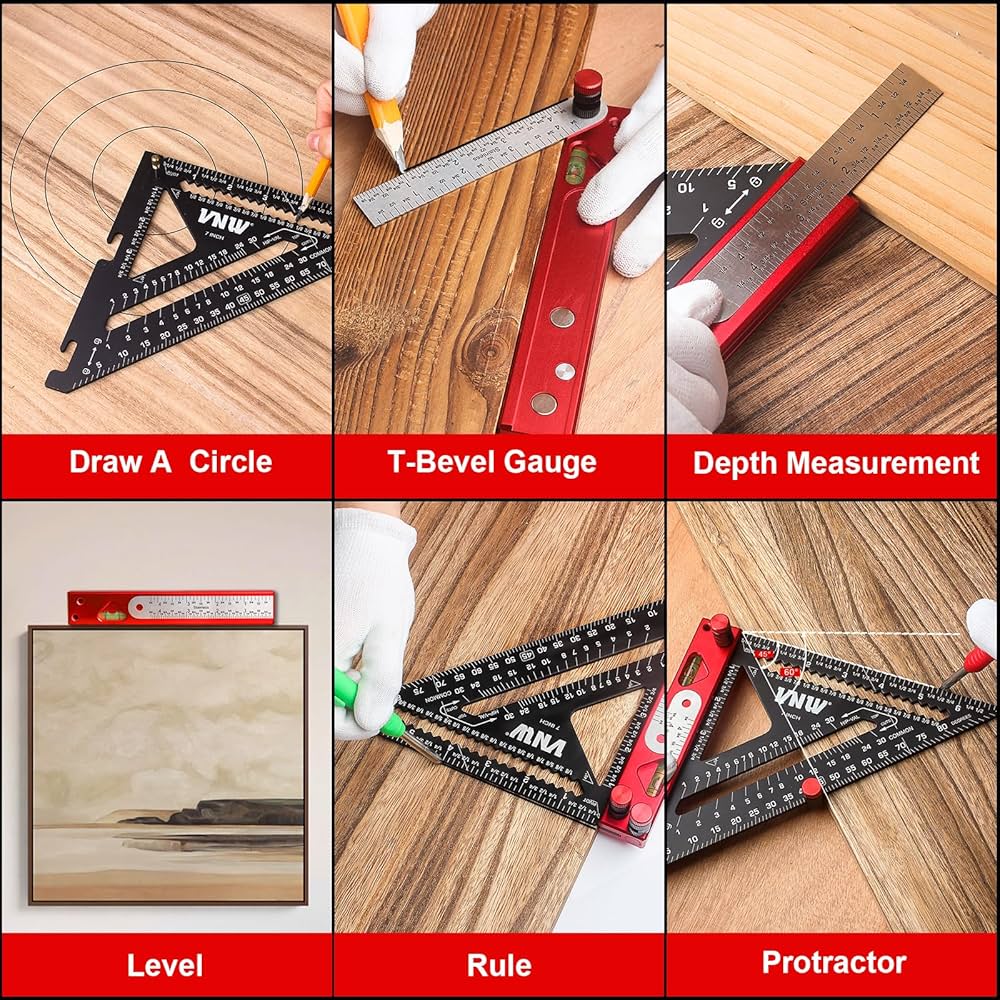 カーペンター　ストライクイーグル150 L-Quiet carpenter 6-in-1 Carpenter Square 7 inch, Aluminum Rafter Square