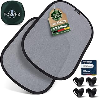 FORCHE® Auto Sonnenschutz Seitenscheibe – Sonnenblende, UV-Schutz für Babys/Kinder, reduziert Blendung & Hitze, schnelle Montage mit starken Saugnäpfen