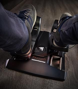 thrustmaster tfrp rudder (pedals t.a.r.g.e.t software pc / ps4) black