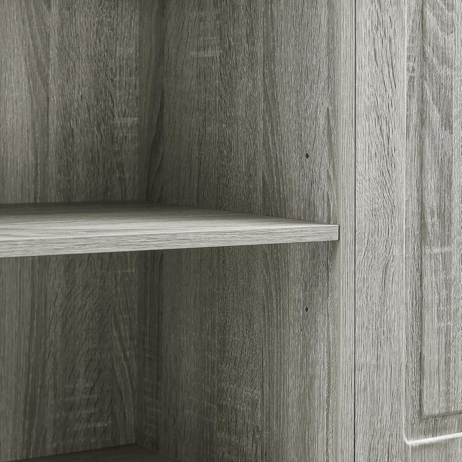 Tall Storage Cabinet with Adjustable Shelves & Flip-Out Basket, MDF Material with Aluminum Alloy Handles, Large Capacity for Bathroom, Kitchen, Living Room, Office Organizer, Oak