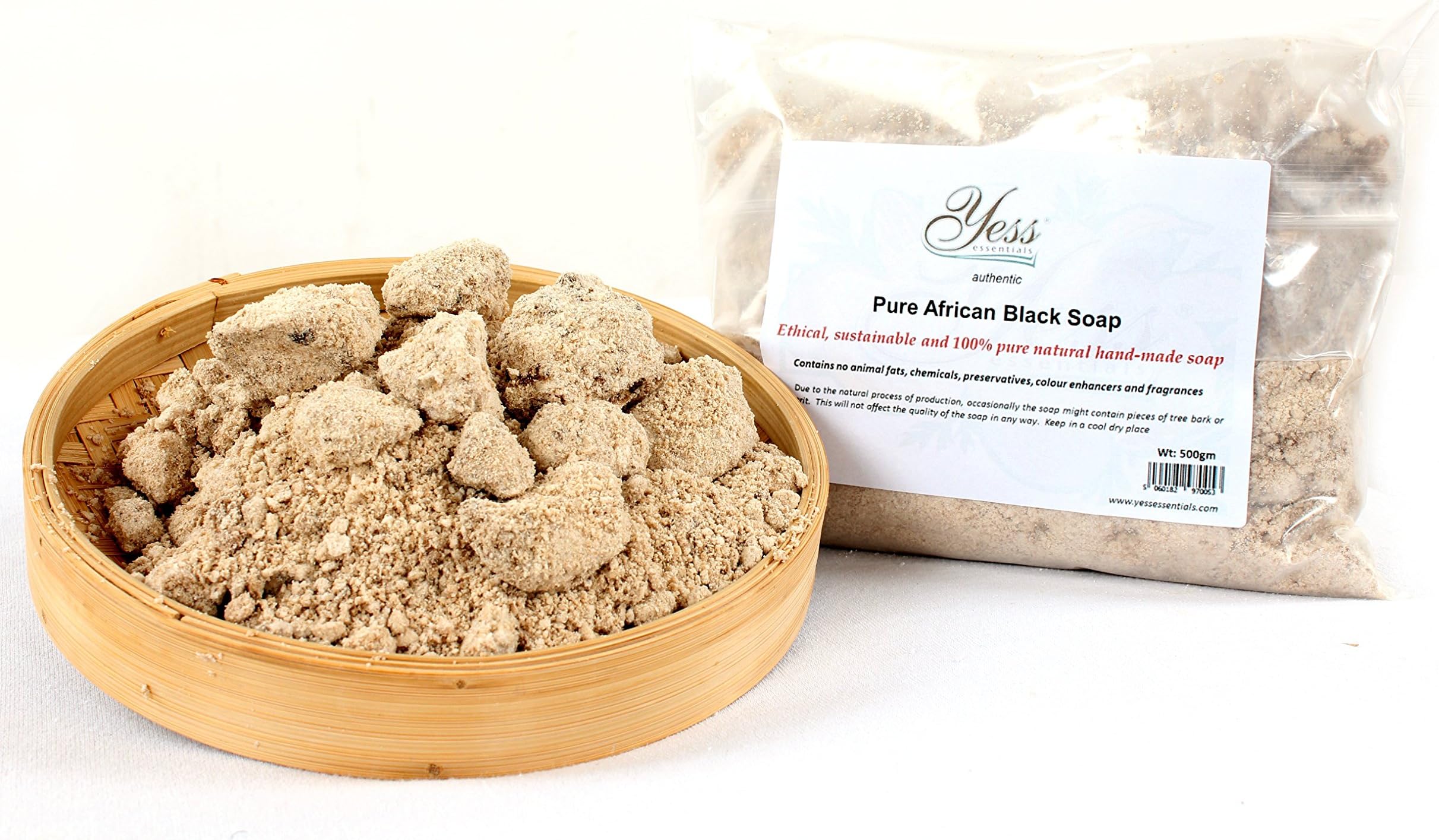 Yess EssentialsAuthentic Raw African Black Soap 500gm