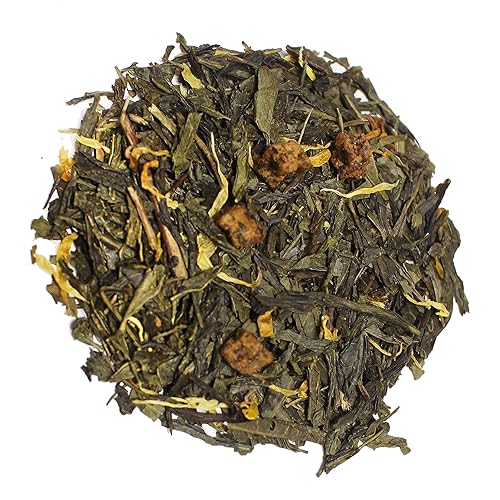 Miniatura 1 de The Tea Farm - Té de frutas verdes de albaricoque - Té verde de hojas sueltas (bolsa de 2 onzas)