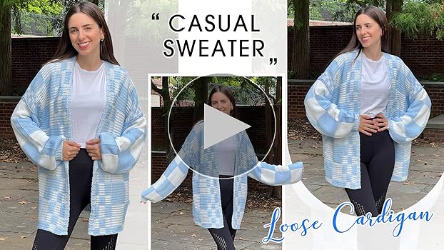BTFBM Casual Cardigan Sweater for Women Fall 2025 Long