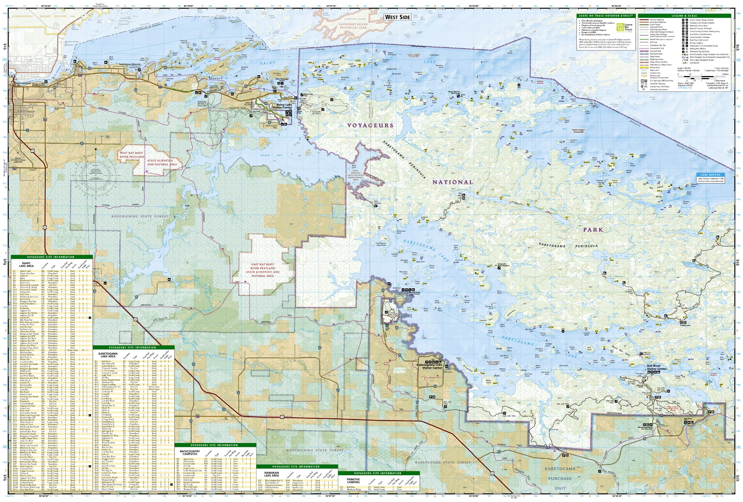 Voyageurs National Park Map (National Geographic Trails Illustrated Map, 264) - Image 5
