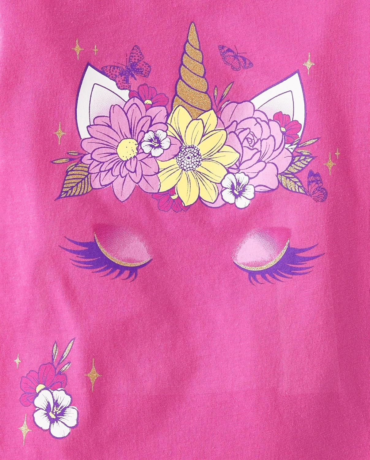 The Children's Place baby-girls And Toddler Unicorns,butterflies,trends Long Sleeve Graphic T-shirts,2 Pack - Image 2