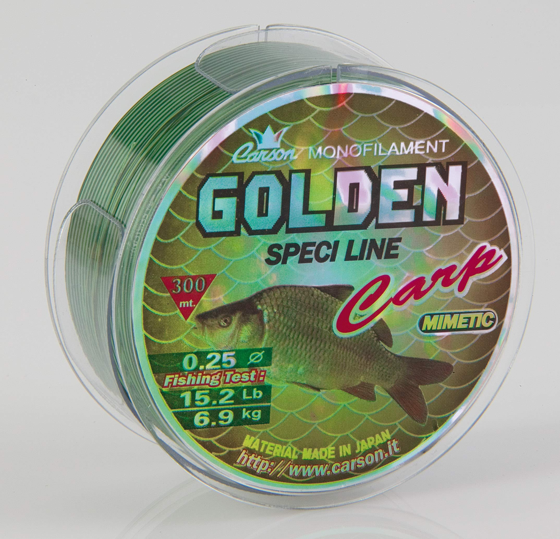 CARSON Kit Canna da Pesca Telescopica da Fondo WILDER | 3.60 Metri, Mulinello TEBEN FD40 3+1BB, Bobina Monofilo in Omaggio, Impugnatura Antiscivolo, Adatto a Grosse Prede