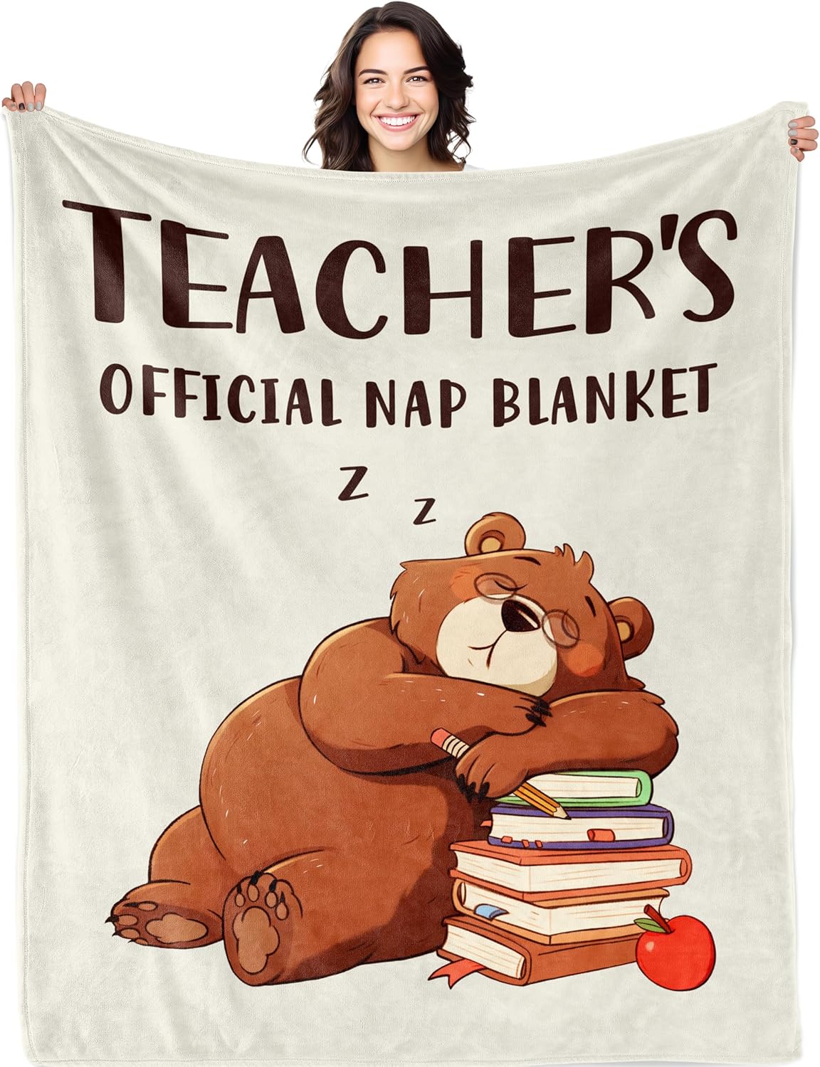Teacher Appreciation Gifts Blanket 60"X50", Funny Teacher Gifts for Women, Best Teachers Retirement Gifts Throw