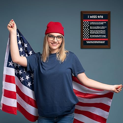 Miniatura 3 de I Miss 912-Patriotic, 911 Memorial Wall Art - Powerful Unity Symbol, This wall decor poster Is Ideal for Home Decor, Man Cave, Military, Office