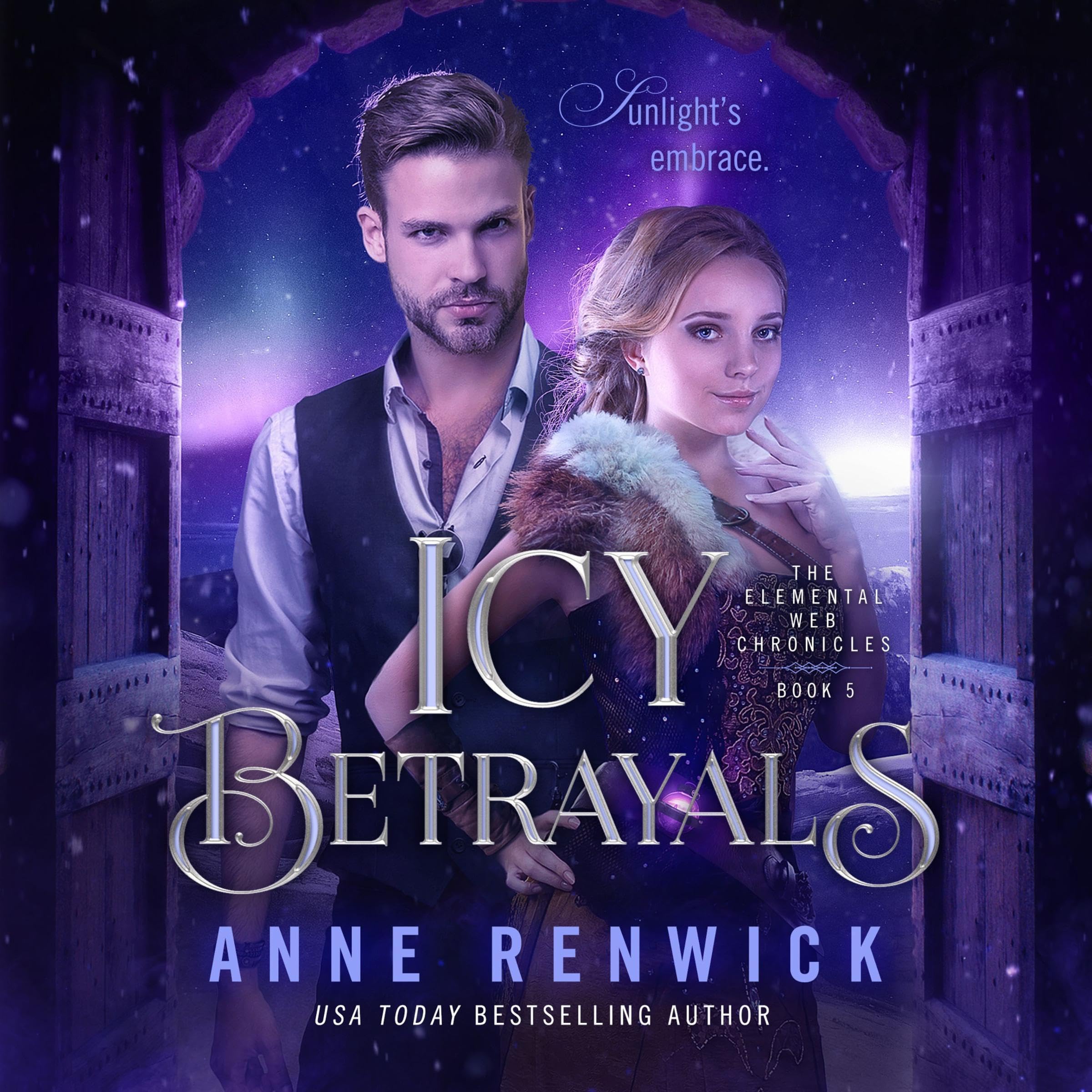 Cover art for Icy Betrayals: A Historical Fantasy Romance (Elemental Web Chronicles Book 5)