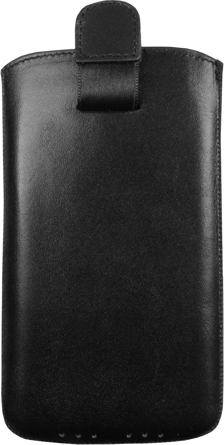 mumbi Genuine Leather Case Compatible with Samsung Galaxy S4 Active Black