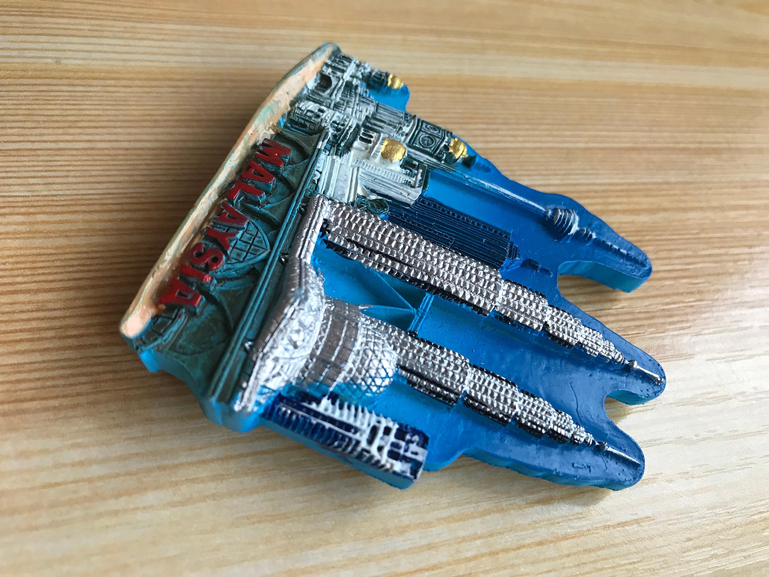 Muyu Magnete 3D Malesia Per Frigorifero – Souvenir Da Viaggio, Fatto A Mano, Mini 5,3 Cm