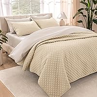 Vista 11 de Bare Home Juego de colcha – Full/Queen – Decoración ligera de cama – Alternativa de edredón – Colcha acolchada para todas las estaciones