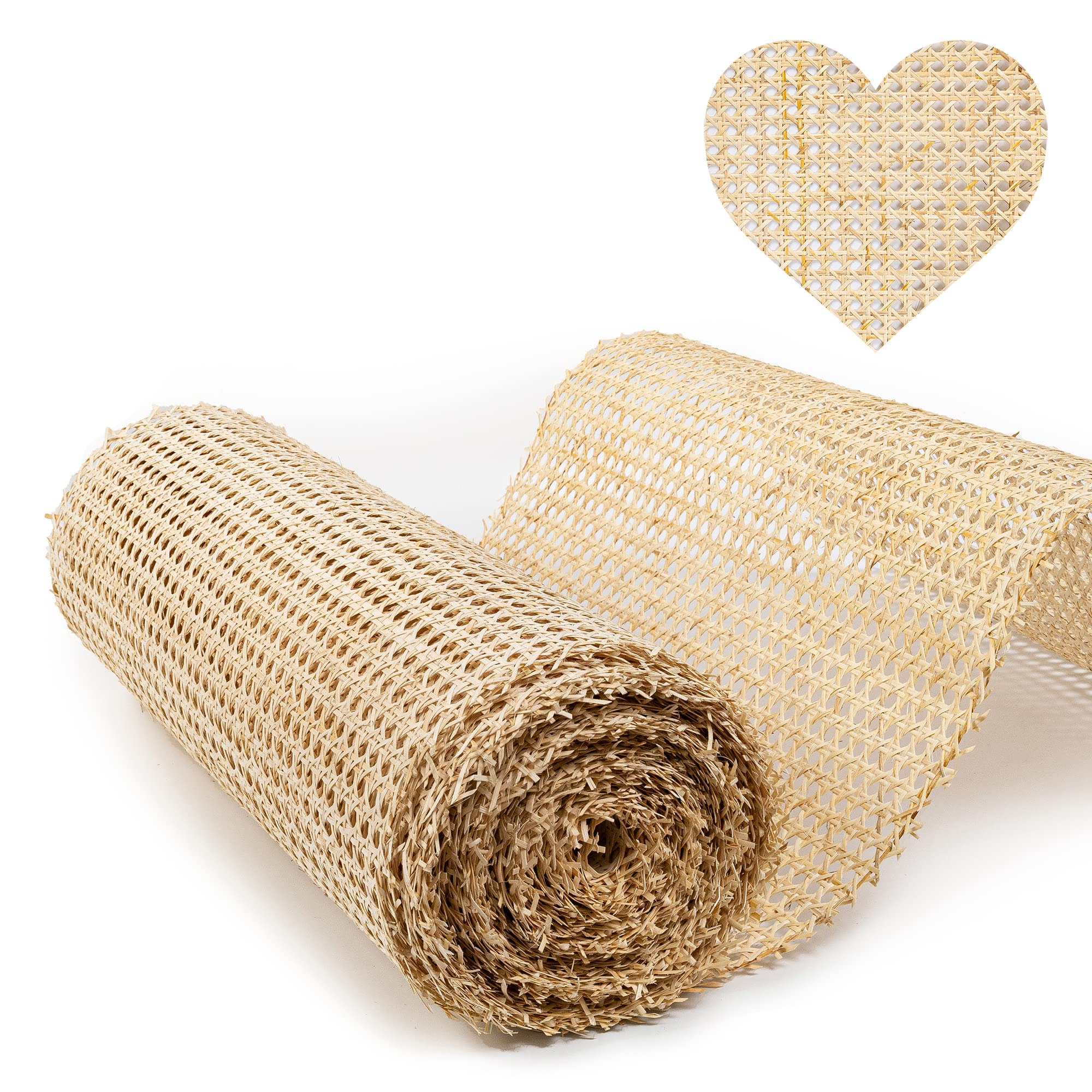 Buy 24" Width Rattan bing for Caning Projects Natural Pre Woven Open Mesh Cane Cane